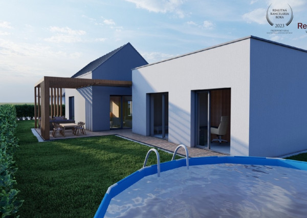 Novostavba bungalov, pozemok 486m2, Fintice, 7 km od Prešova